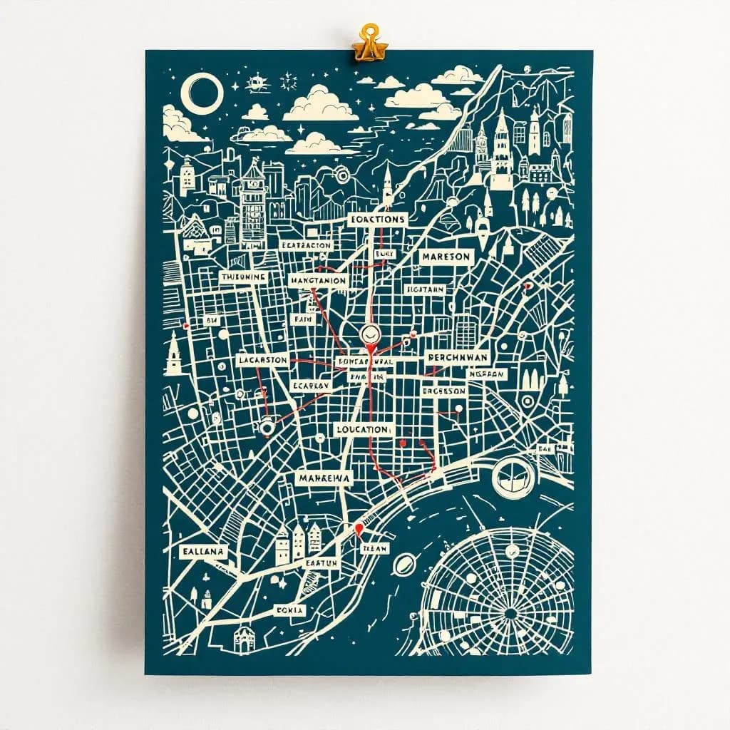 seriemord — linocut illustration