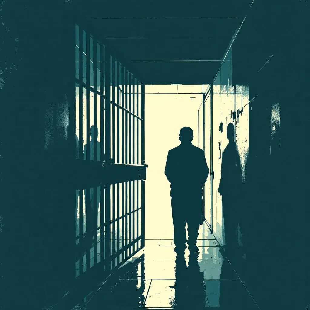 Gerningsmand — linocut illustration