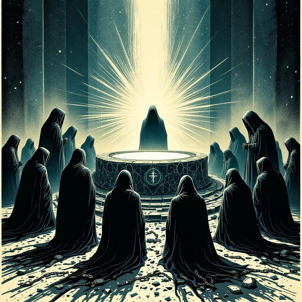 religiøse kulter — Krimidex illustration