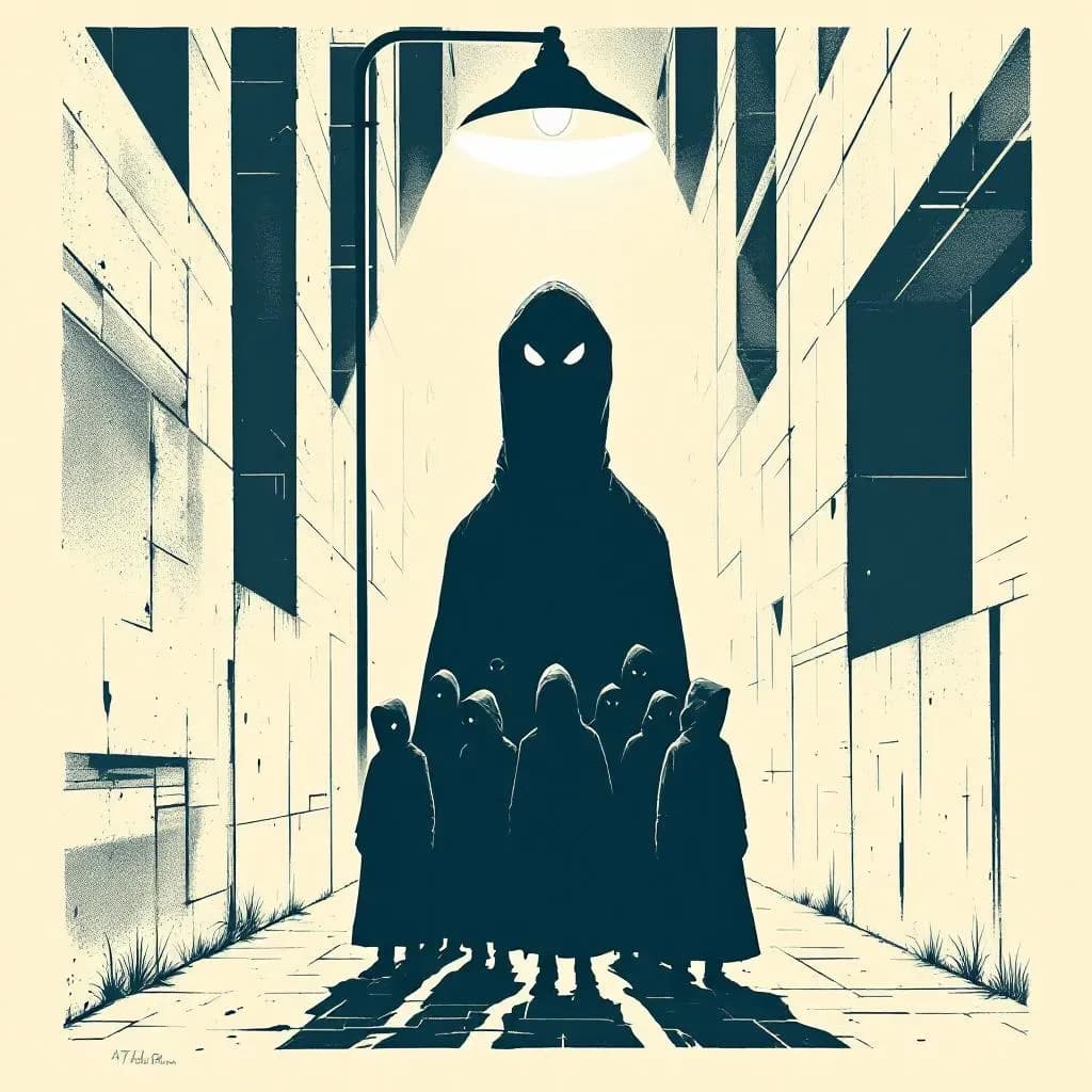 bandevold — Krimidex illustration