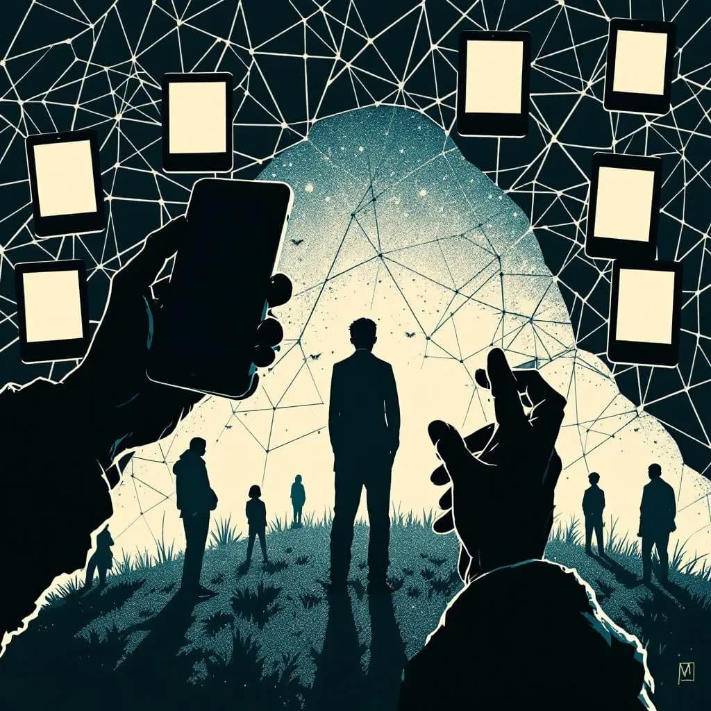 sociale medier — Krimidex illustration
