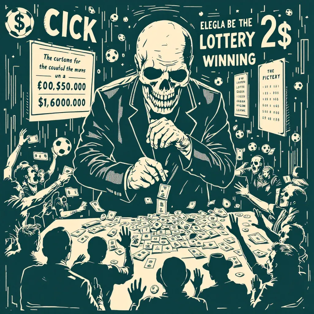 Illegal lottery operations, fraudulent ticket schemes, and scenes of violence surrounding winners, all highlighting an underground world of organized crime exploiting the dream of wealth.