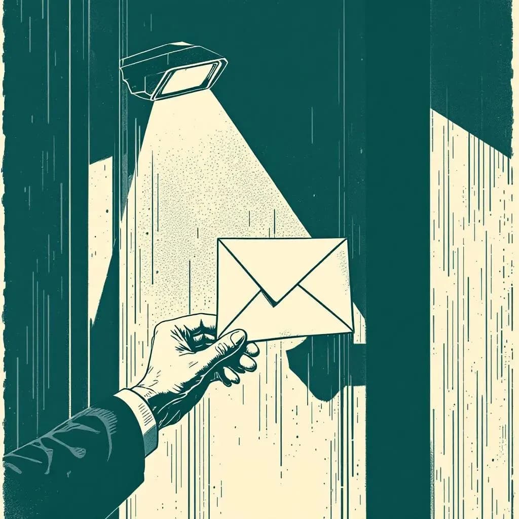 Afpresning — linocut illustration