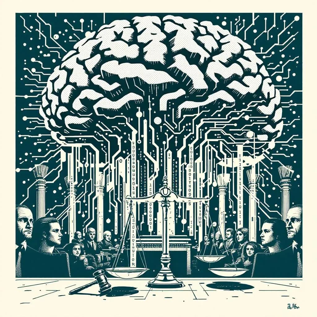 AI og jura — Krimidex illustration