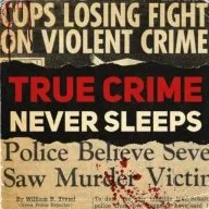 True Crime Never Sleeps — logo