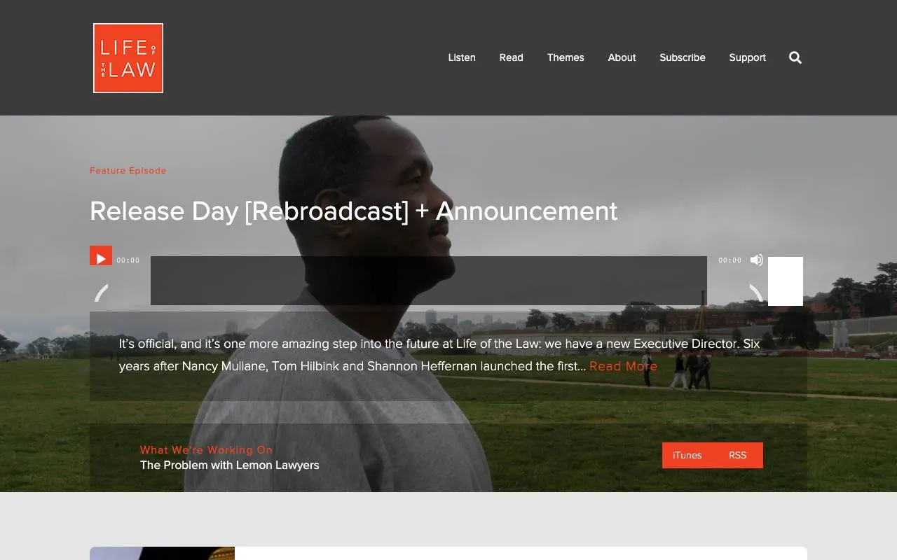 Life of the Law — website screenshot