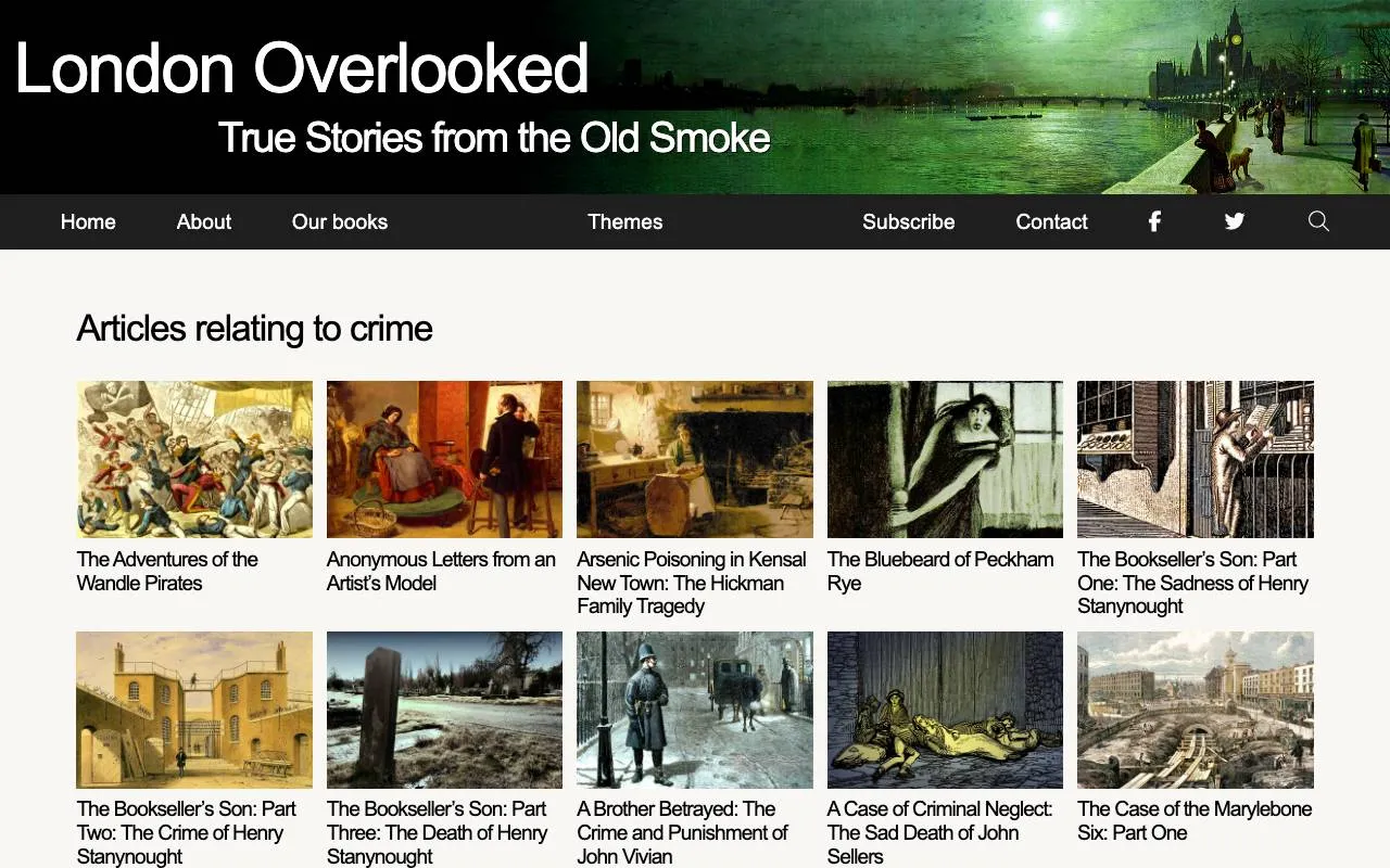 London Overlooked — website screenshot