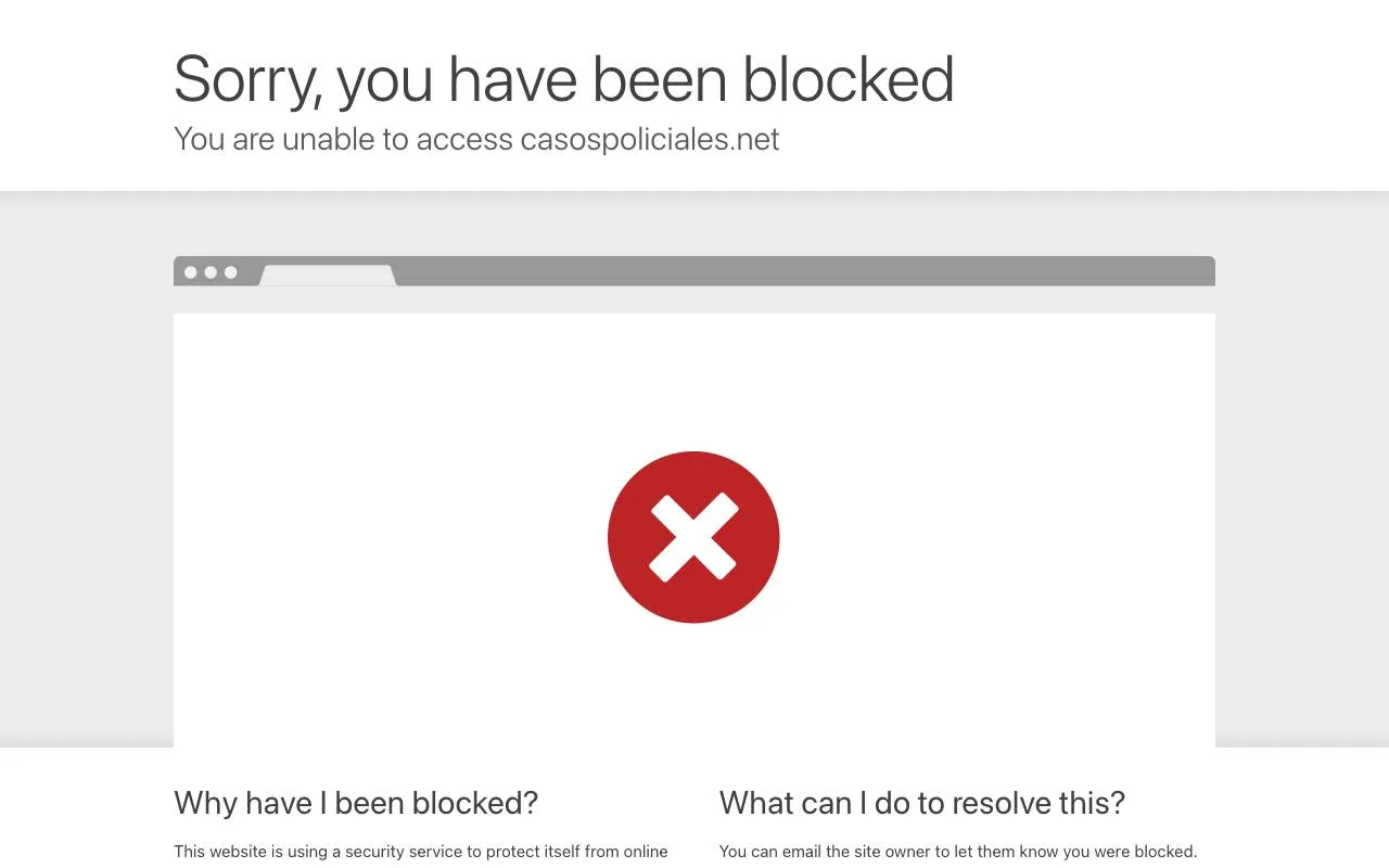 CASOS POLICIALES — website screenshot