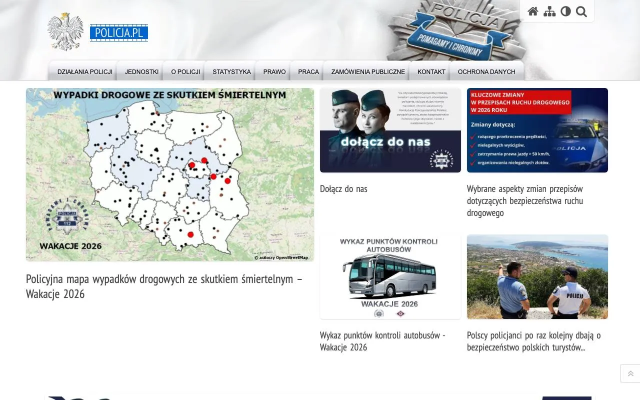 Policja.pl — website screenshot