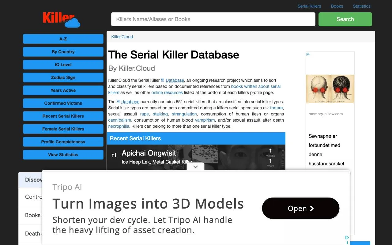 Killer.Cloud — website screenshot