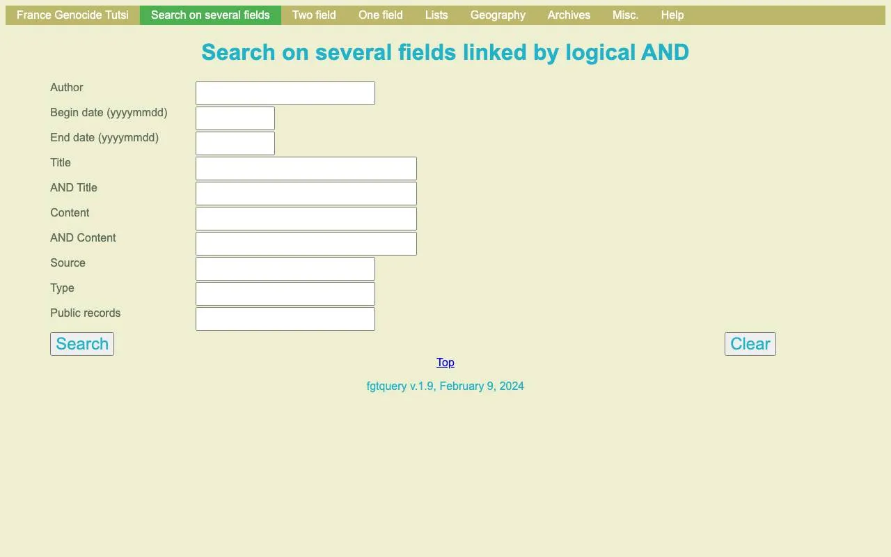 France Génocide Tutsi — website screenshot